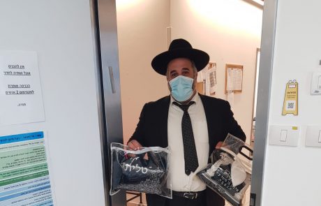 הבקשה המיוחדת נענתה: תפילין הובאו לחולי קורונה באשדוד