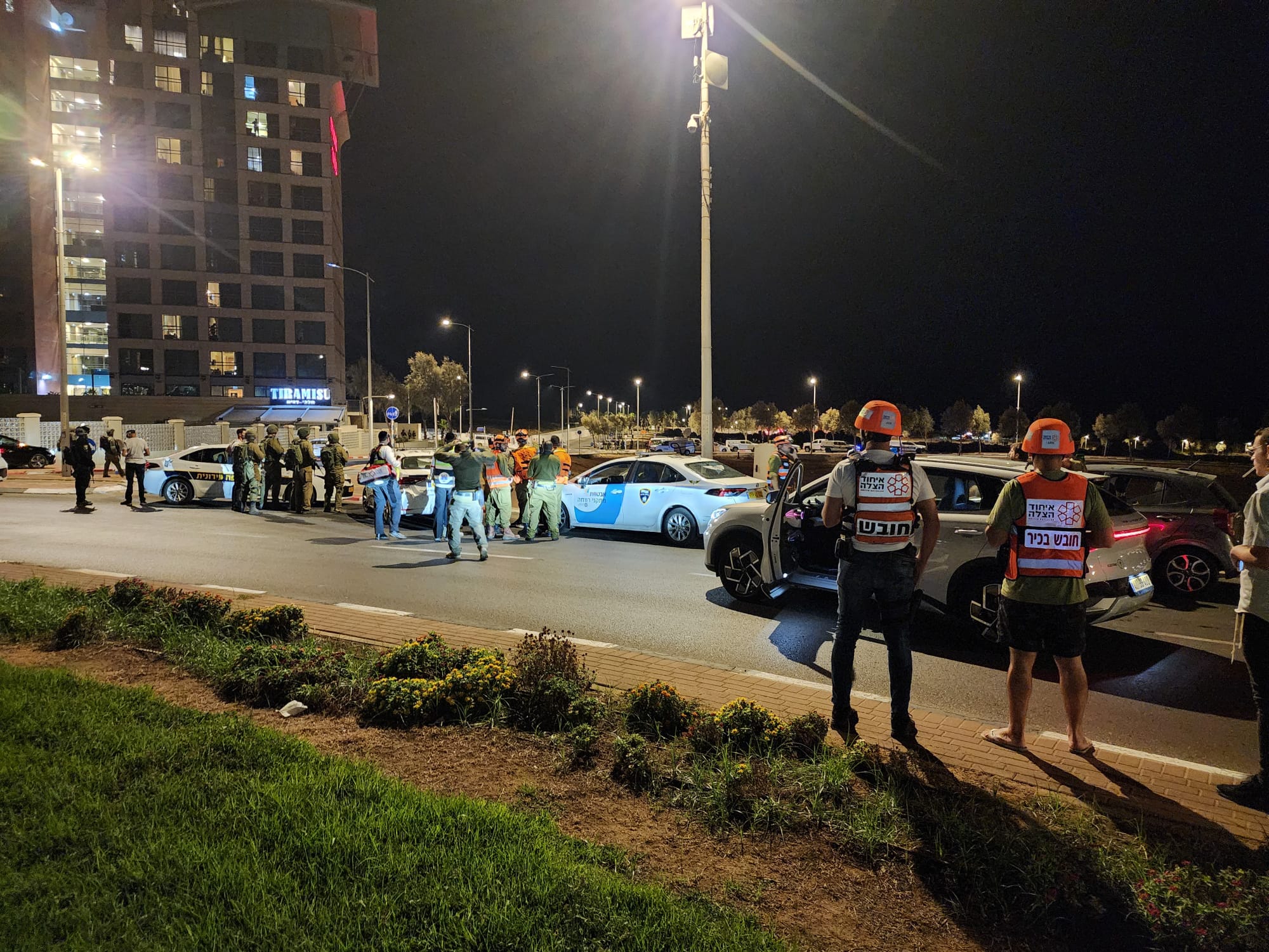 זירת האירוע ליד מלון ליאונרדו. צילום: דוברות איחוד הצלה