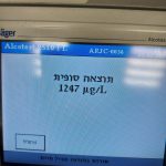 בדיקת הינשוף שקובעת - פי 24 מכמות האלכוהול המותרת בזמן נהיגה. באדיבות המשטרה