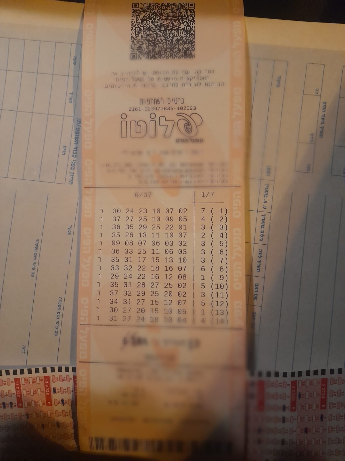 כרטיס שקנו הקטינים. צילום: דוברות המשטרה