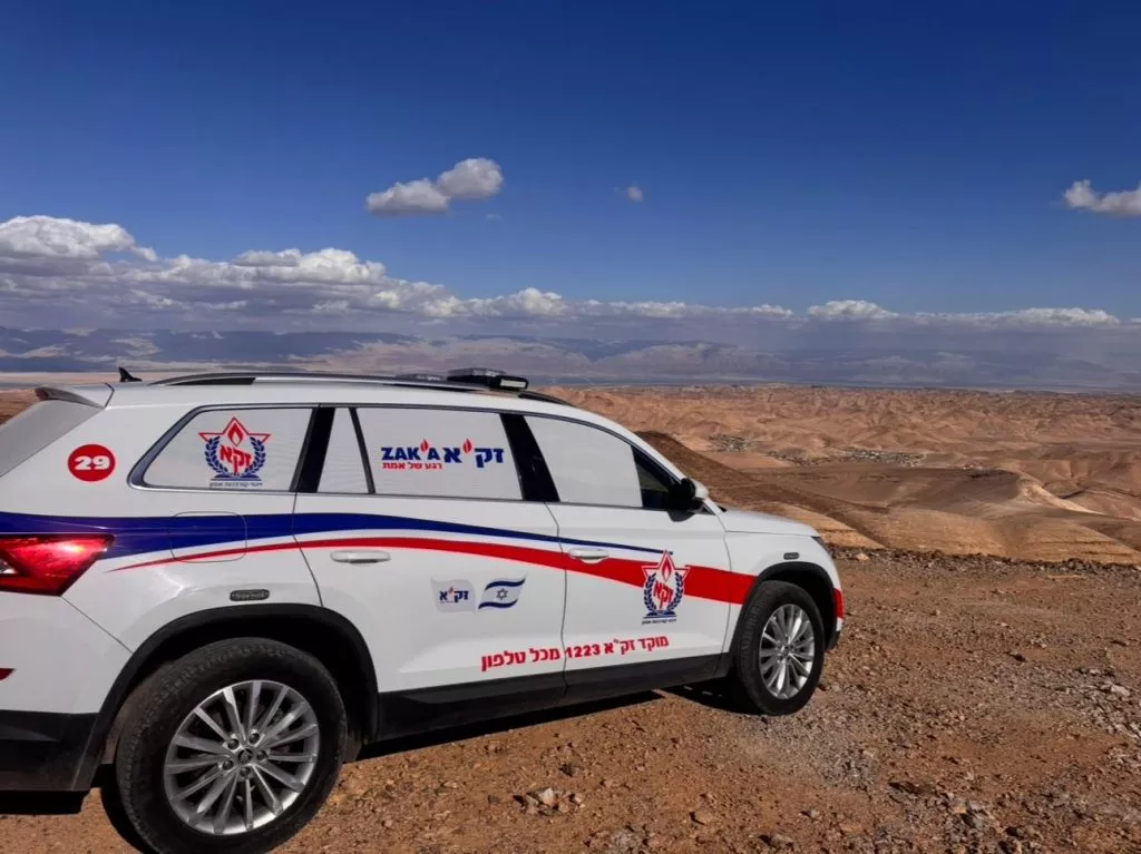 רכב זק״א במסלול בדרום הארץ. צילום: דוברות זק״א.