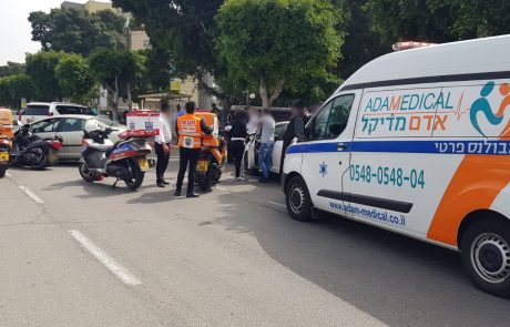אשדוד: בן 24 שרכב על אופנוע נפצע בינוני בתאונה