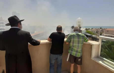 רב אחד הרובעים בו מבנה ספג פגיעה ישירה: "הגענו לשטח לעודד ולהרגיע" I צפו